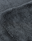 Dark gray plush terry cloth towel in The Detailer Car Cleaning Set