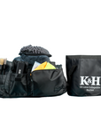 Black K&H 20L collapsible bucket with white logo in Detailer Car Cleaning Set