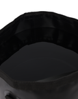 Black waterproof collapsible bucket in The Detailer Car Cleaning Set