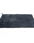 Gray car mat comes with The Detailer Car Cleaning Set on a white background